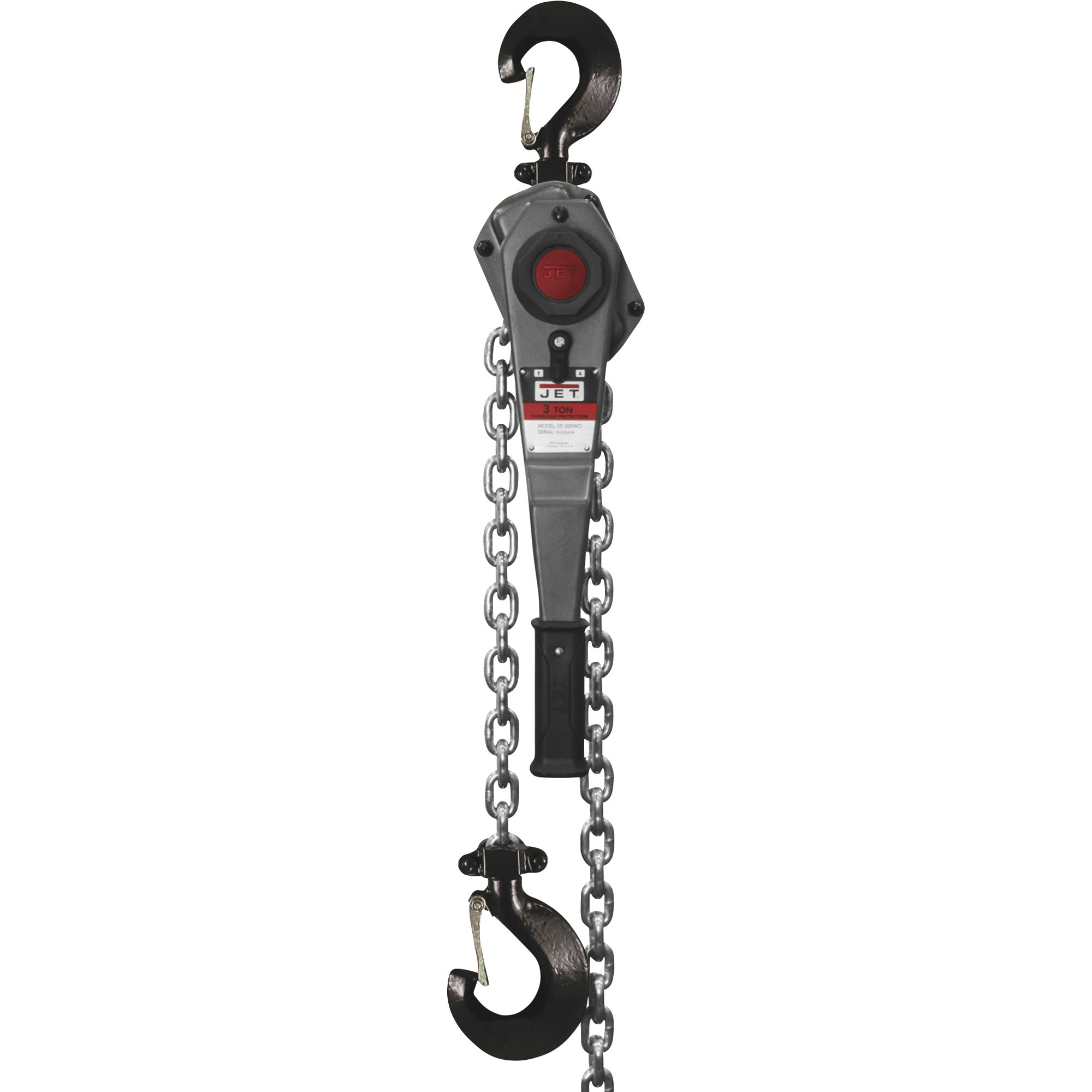 JET JLH Manual Lever Chain Hoist,3-Ton Capacity, 15ft. Lift, Model# JLH-300-15PSH